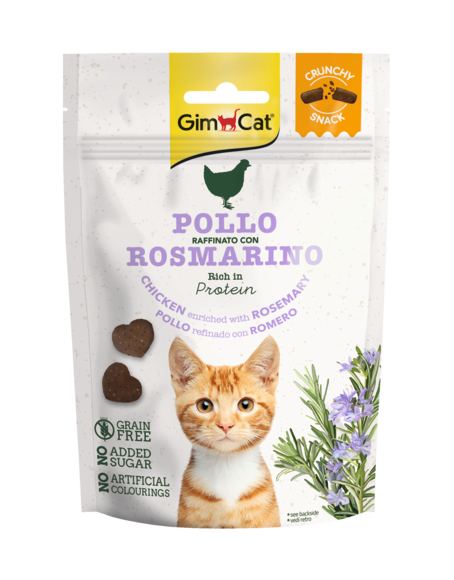 GIMCAT Snack Crunchy con Pollo e Rosmarino 50Gr