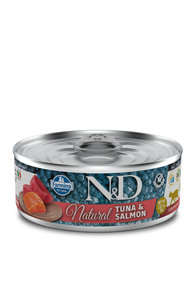 FARMINA N&D Cat Natural Tonno e Salmone 80Gr