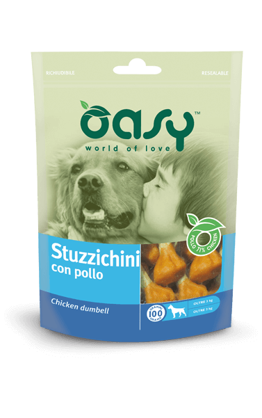 OASY Snack Cane Stuzzichini con Pollo 100Gr