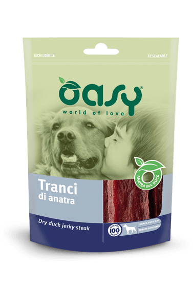OASY Snack Cane Tranci di Anatra 100Gr