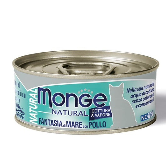 MONGE Cat Natural Fantasia di Mare con Pollo 80gr