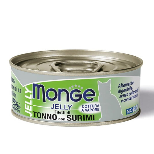 MONGE Cat Jelly Tonno con Surimi 80gr