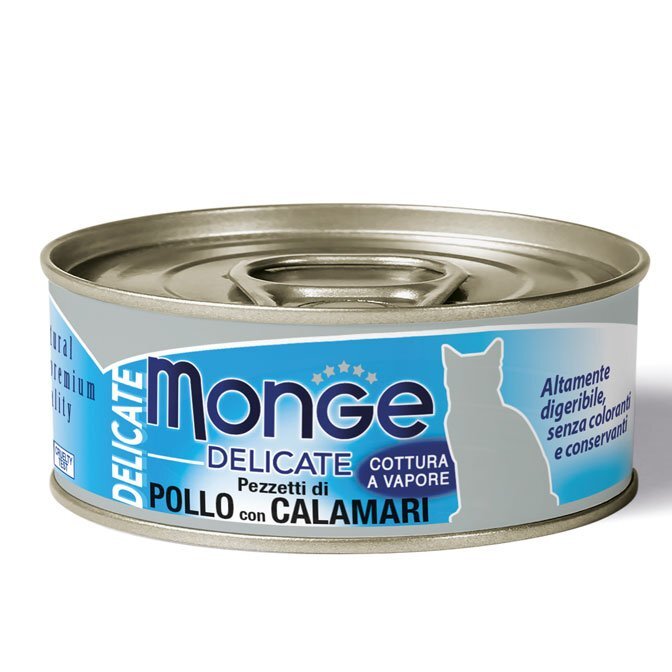 MONGE Cat Delicate Pollo con Calamari 80gr