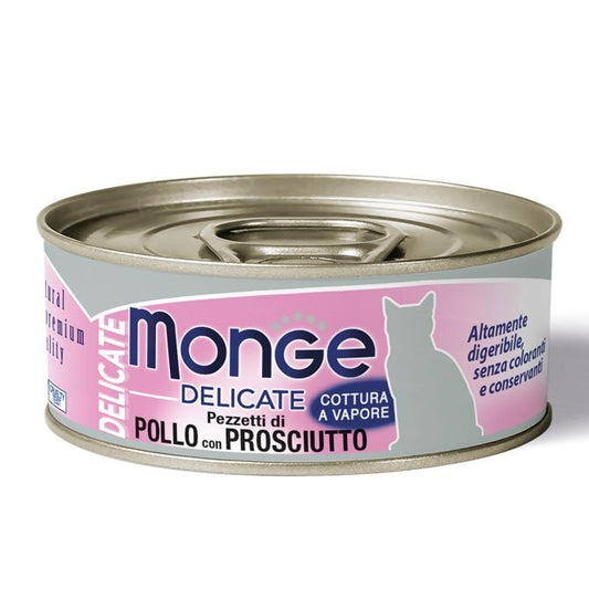 MONGE Cat Delicate Pollo con Prosciutto 80gr