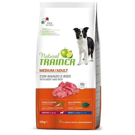 TRAINER Medium Adult Manzo e Riso 12Kg