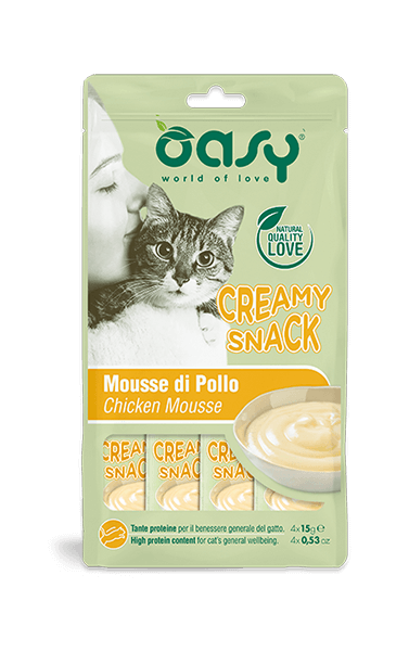 OASY Cat Creamy Snack Mousse di Pollo 4X15gr