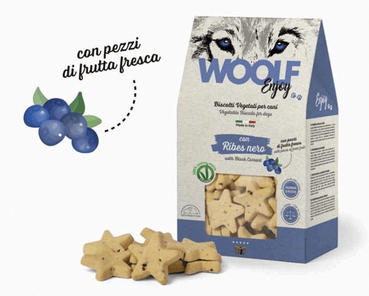 WOOLF Biscotti Vegetali al Ribes Nero 400gr