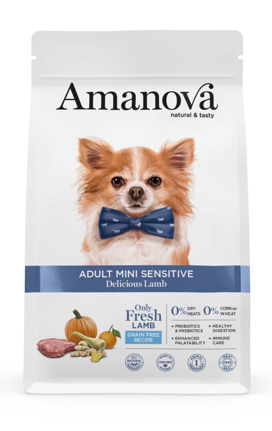 AMANOVA Cane Mini Adult Sensitive all'Agnello Grain Free