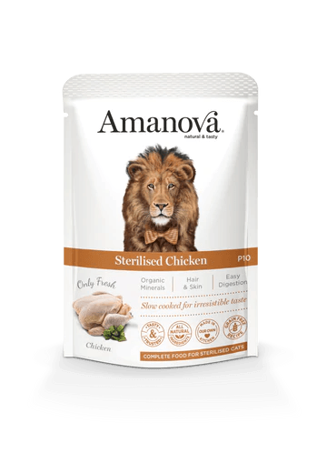 AMANOVA Gatto Sterilised con Pollo Fresco 85Gr