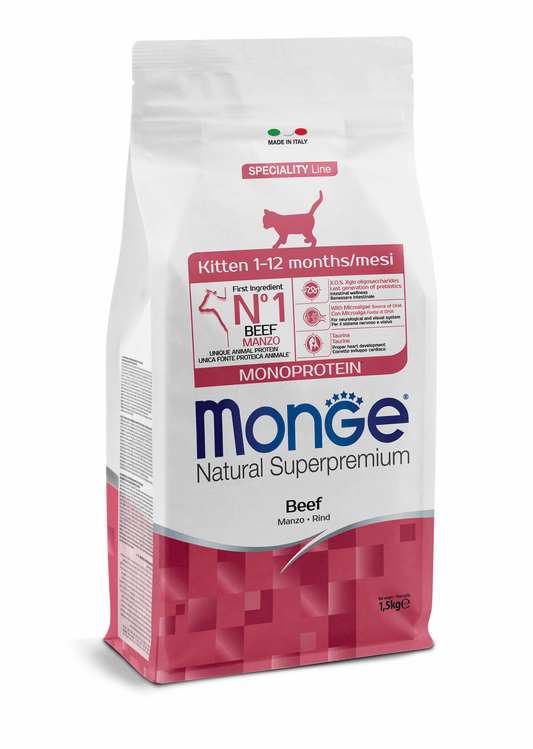 MONGE Kitten Manzo 1,5Kg