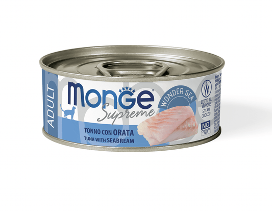 MONGE Cat Supreme Adult Tonno con Orata 80Gr