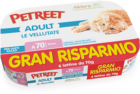 PETREET A70 Cat Multipack Vellutata Tonno 6x70Gr