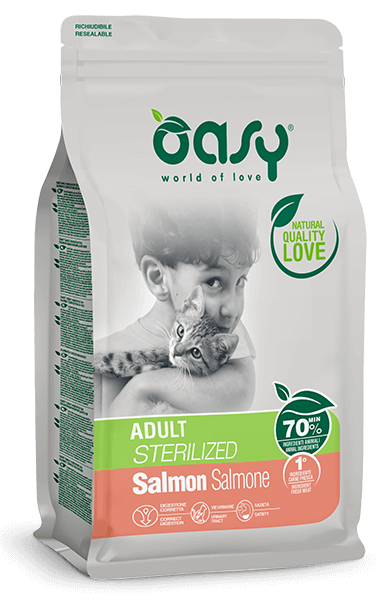 OASY Cat Sterilised Salmone 1,5Kg