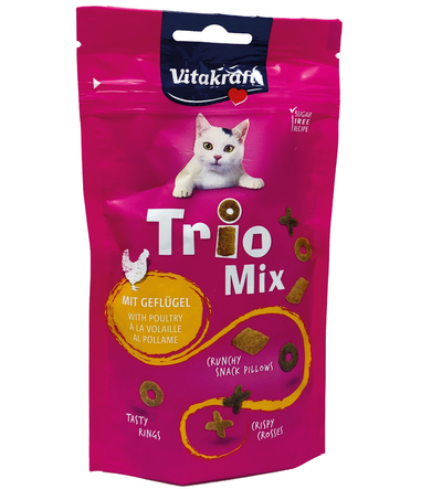 VITAKRAFT Snack Gatto Trio Mix Pollame 60Gr