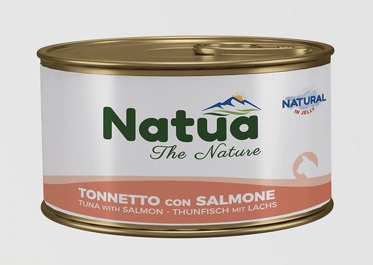 NATUA Cat Jelly Natural Tonno con Salmone 85Gr