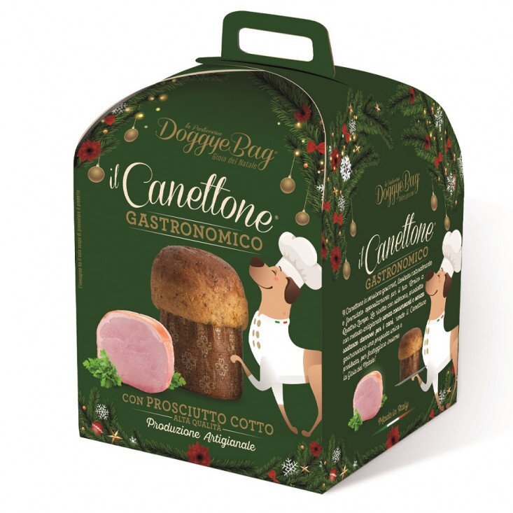 DOGGIE BAG Canettone Gastronomico al Prosciutto 125Gr