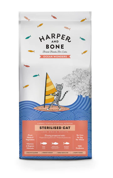 HARPER&BONE Cat Sterilised Ocean Wonders 2Kg