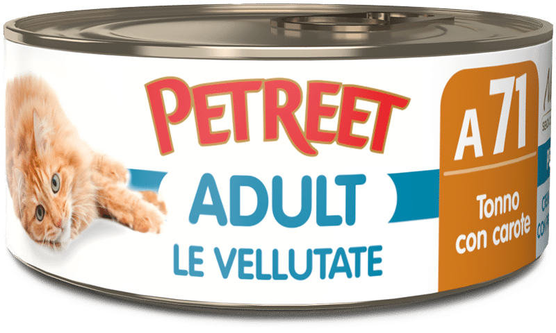 PETREET A71 Cat Vellutata Tonno con Carote 70Gr