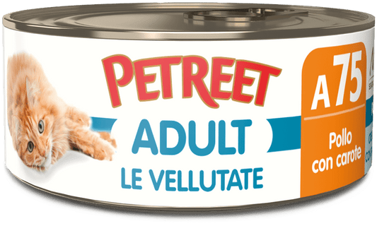 PETREET A75 Cat Vellutata Pollo con Carote 70Gr