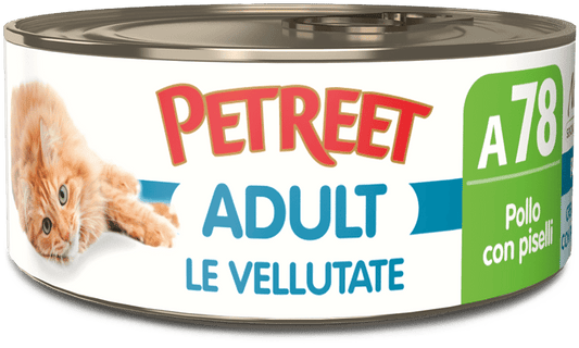 PETREET A78 Cat Vellutata Pollo con Piselli 70Gr