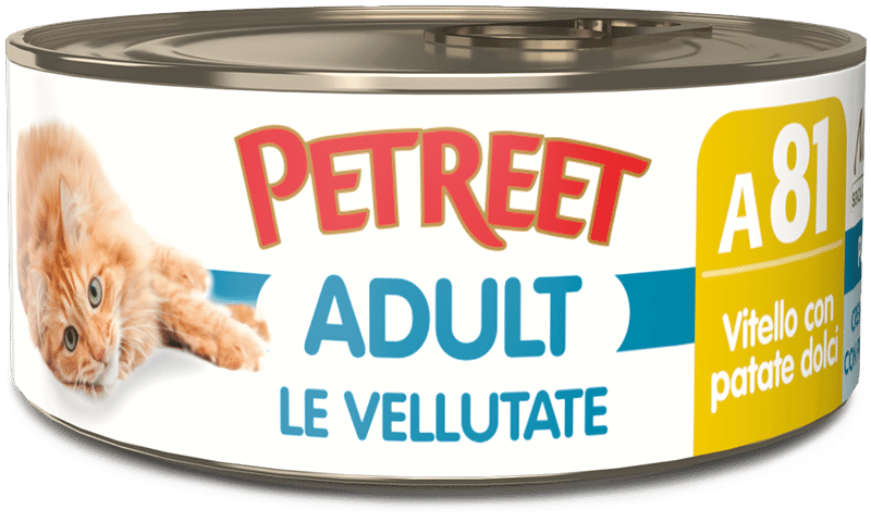 PETREET A81 Cat Vellutata Vitello con Patate Dolci 70Gr