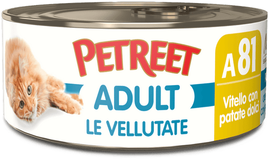 PETREET A81 Cat Vellutata Vitello con Patate Dolci 70Gr