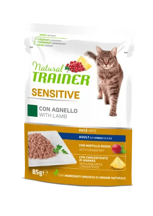 TRAINER Cat Adult Sensitive Bocconcini in salsa Agnello 85gr