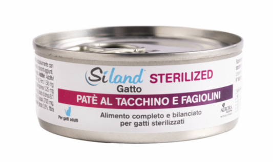 SILAND Cat Sterilised Pat?? Tacchino e Fagiolini 85Gr