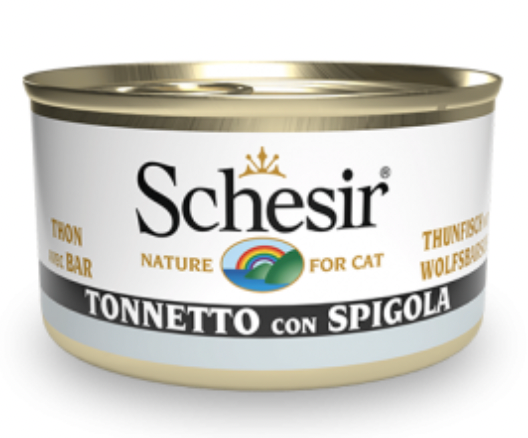 SCHESIR Cat Tonnetto con Spigola in Jelly 85gr