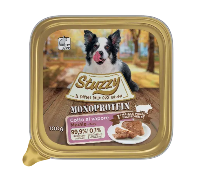 STUZZY Dog Monoprotein Patè di Maiale 100Gr