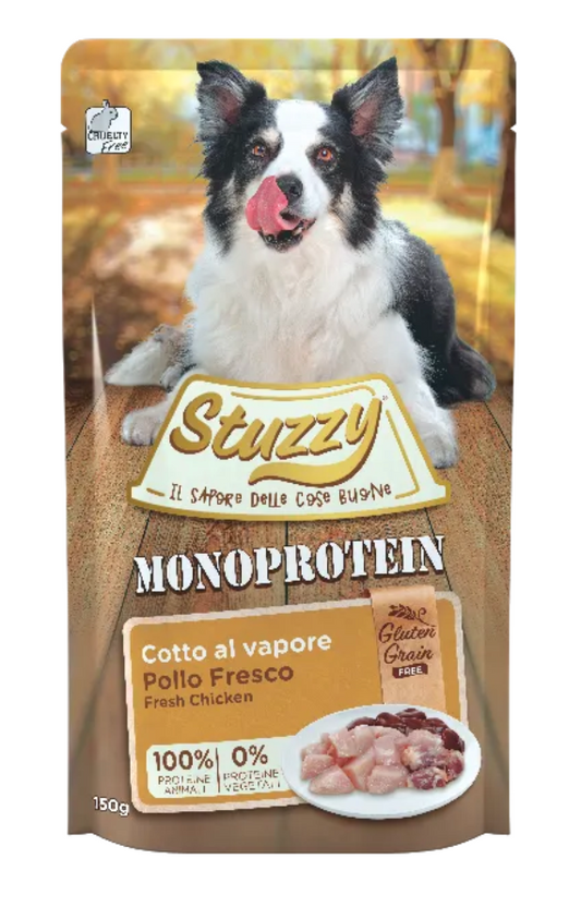 STUZZY Dog Monoprotein Adult Pat?? di Pollo Fresco 150Gr