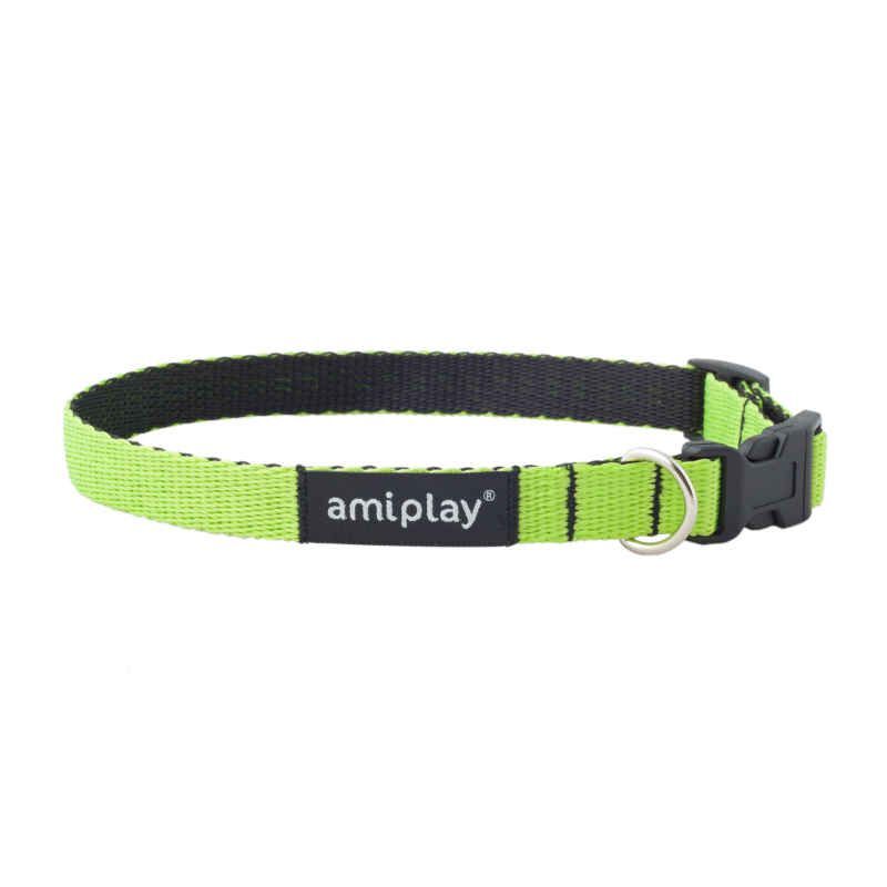 AMIPLAY Collare Regolabile TWIST Verde