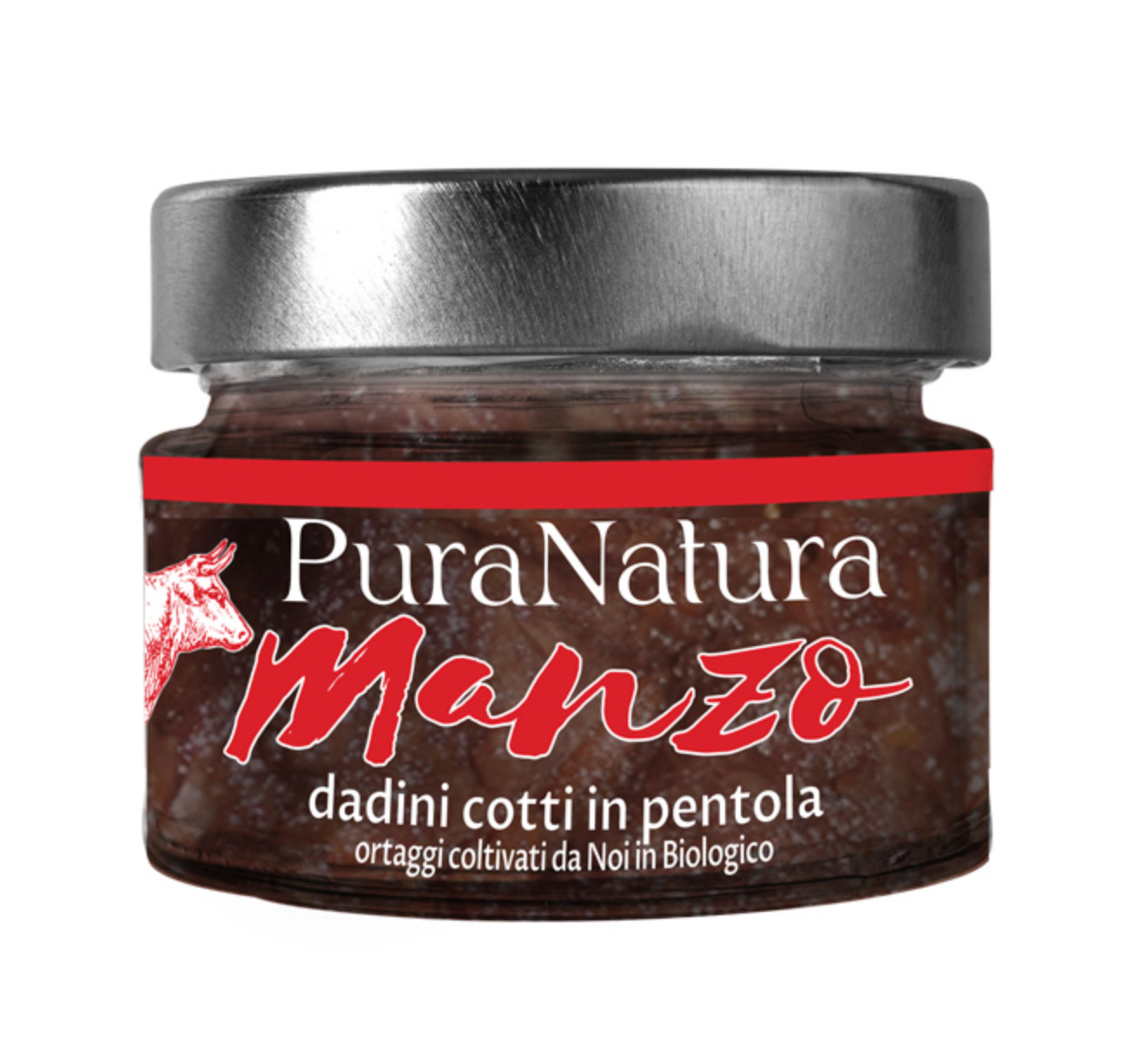 PURA NATURA Cane Dadini al Manzo 125Gr