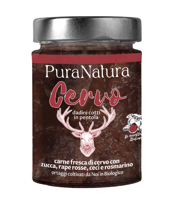 PURA NATURA Cane Dadini al Cervo 300Gr