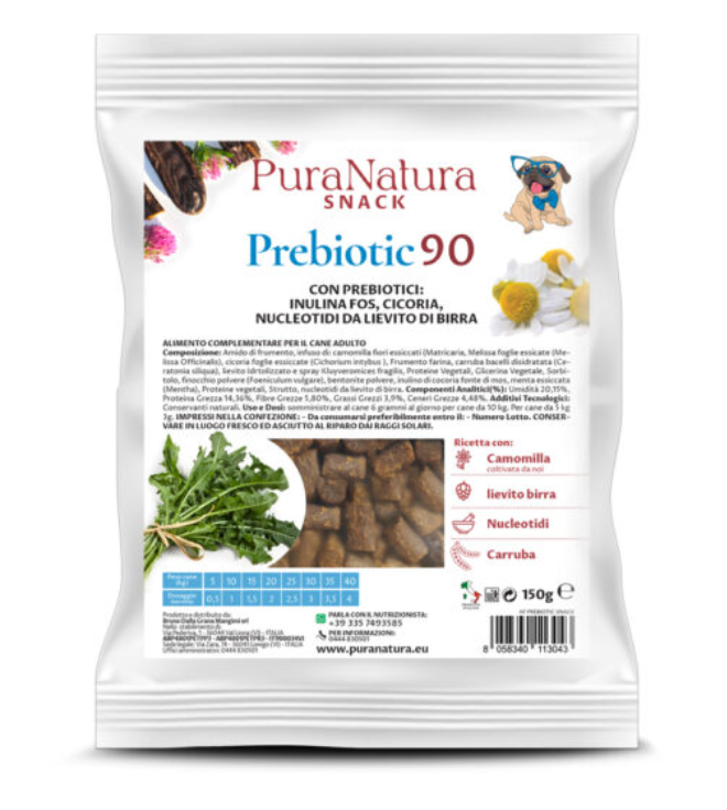 PURA NATURA Prebiotic 90 Snack Cane 150Gr