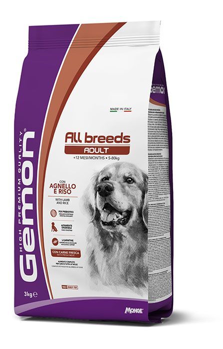 GEMON All Breeds Adult Agnello e Riso 15Kg