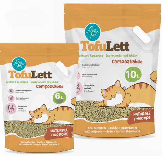 LEOPET Tofulett Compostabile Inodore 10L