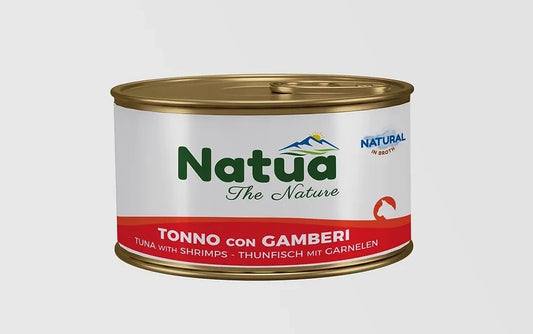 NATUA Cat Broth Natural Tonno con Gamberi 85Gr