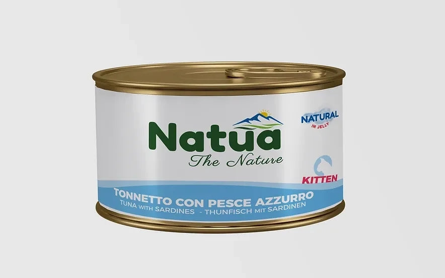 NATUA Kitten Jelly Natural Tonno con Pesce Azzurro 85Gr