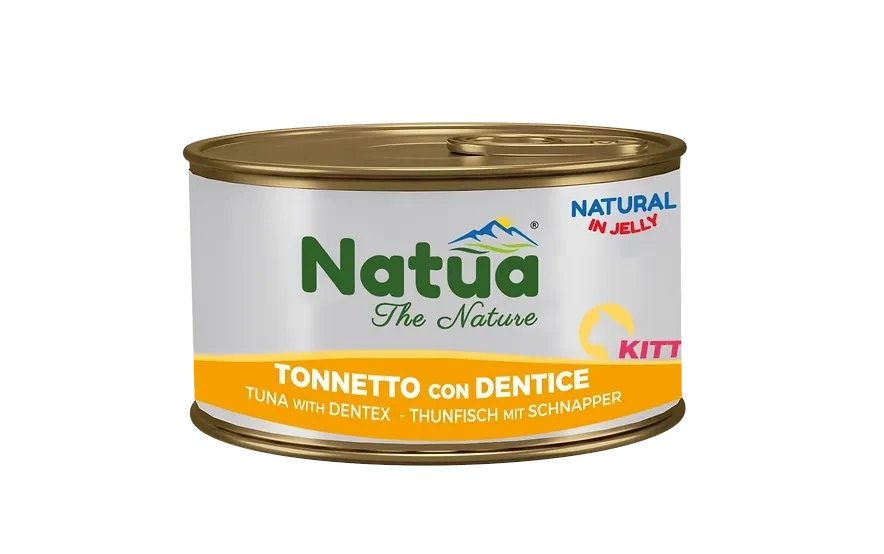 NATUA Kitten Jelly Natural Tonno con Dentice 85Gr