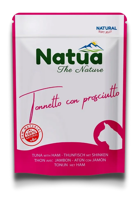 NATUA Cat Busta Natural Tonno con Prosciutto 70Gr