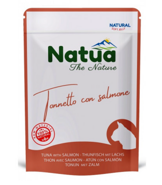 NATUA Cat Busta Natural Tonno con Salmone 70Gr