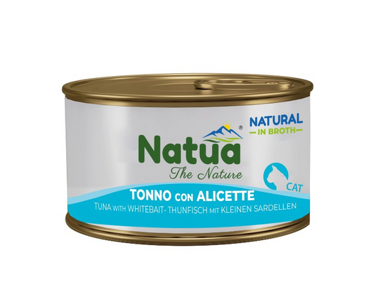 NATUA Cat Broth Natural Tonno con Alicette 85Gr