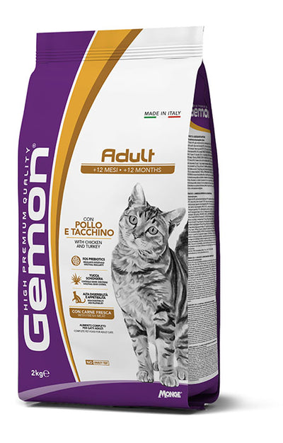 GEMON Cat Adult con Pollo & Tacchino 2Kg