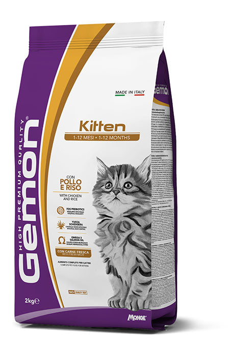 GEMON Cat Kitten con Pollo & Riso 2Kg