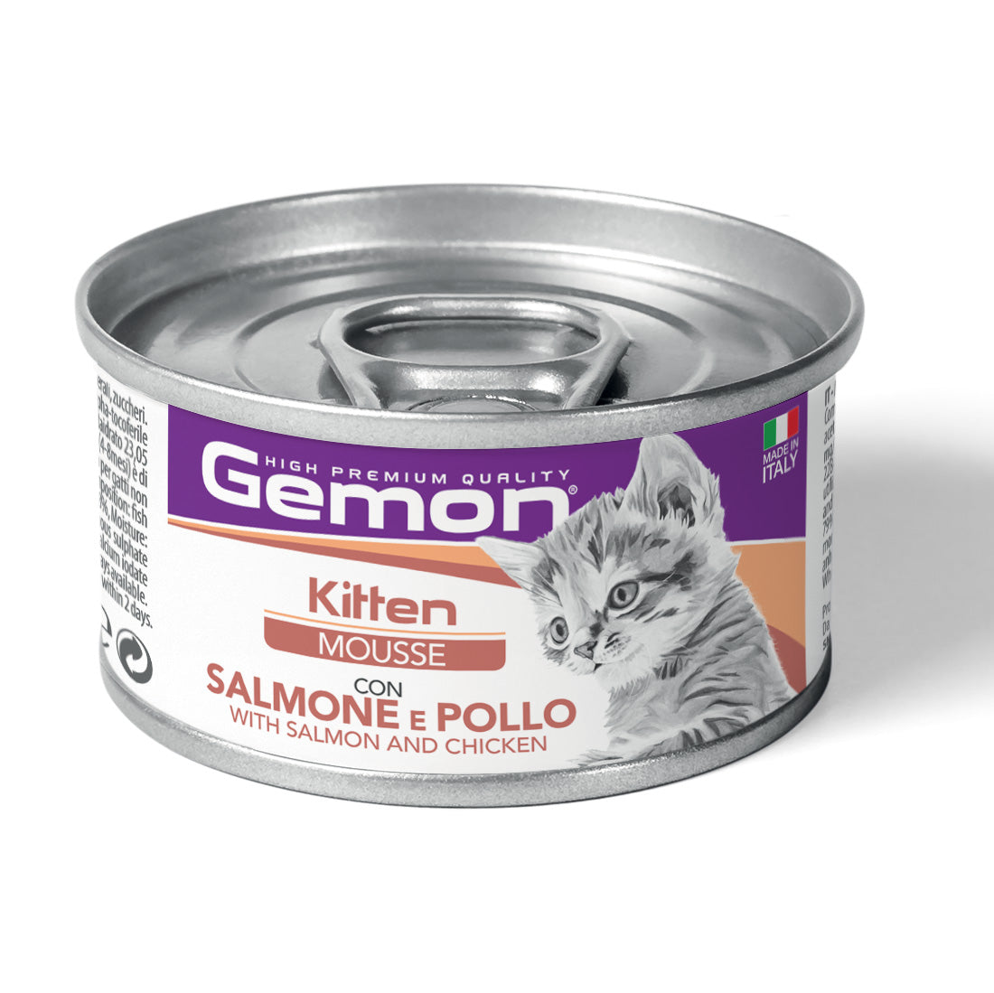 GEMON Cat Kitten Mousse con Salmone e Pollo 85gr