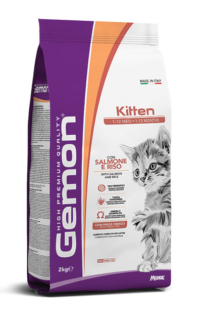 GEMON Cat Kitten con Salmone & Riso 2Kg