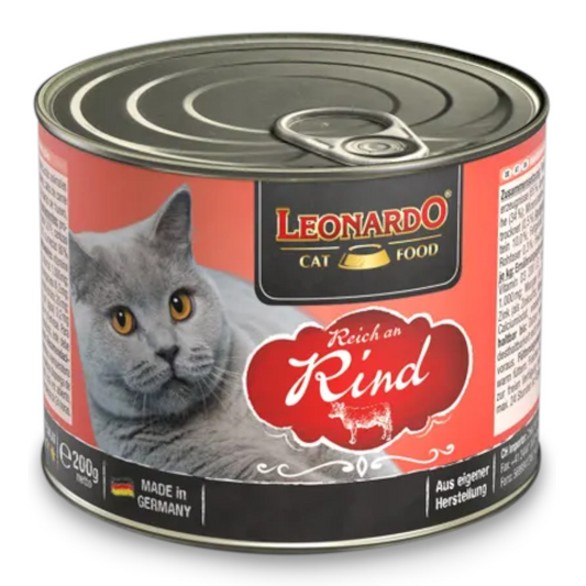 LEONARDO Cat Manzo (Lattina) 200gr