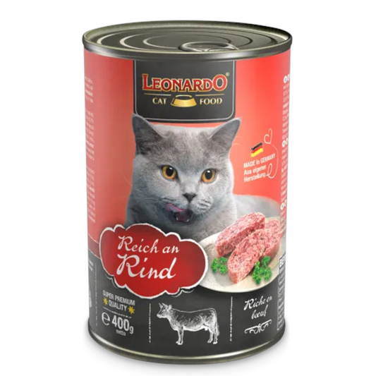 LEONARDO Cat Manzo (Lattina) 400gr