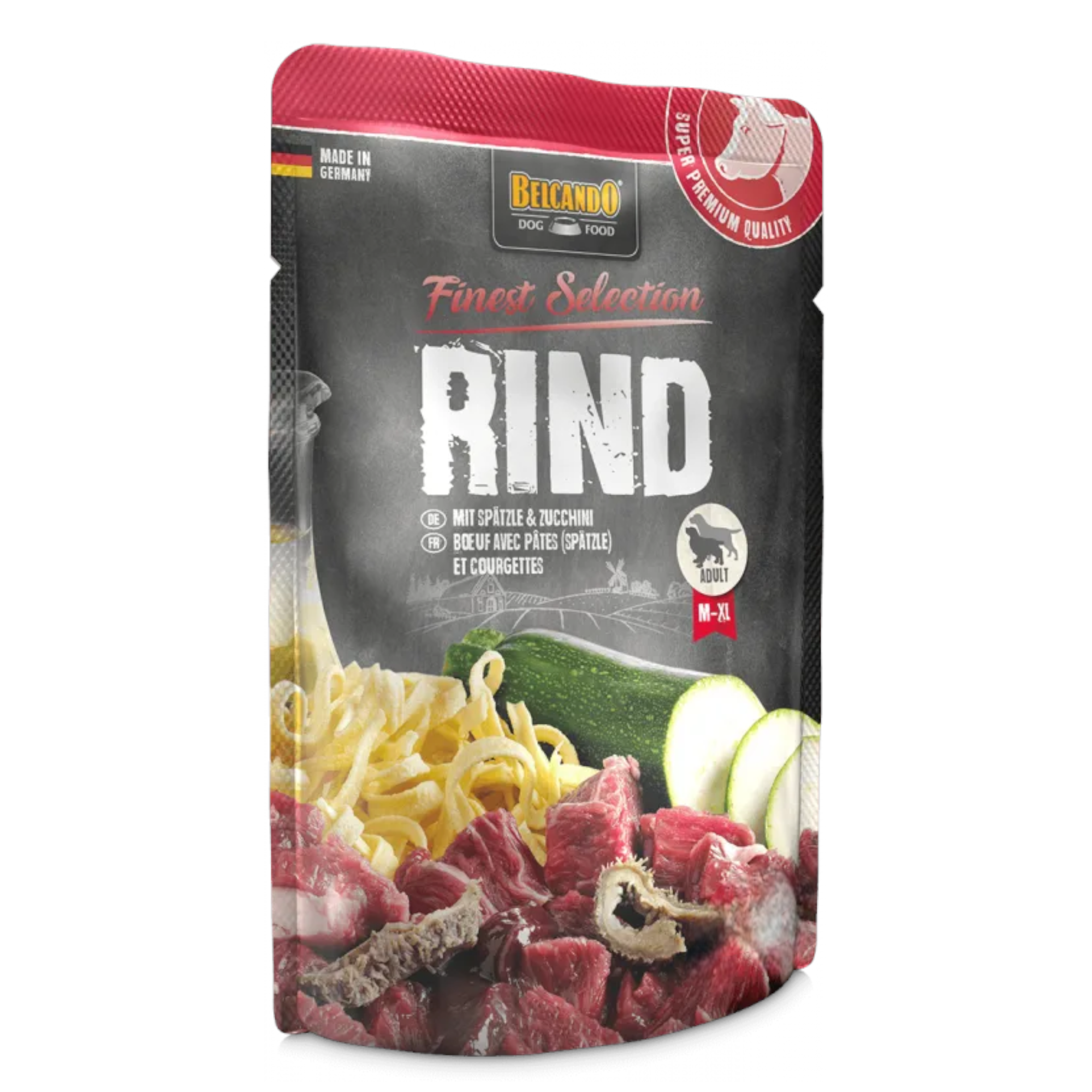 BELCANDO Dog Manzo con Sputzle e Zucchine 125gr